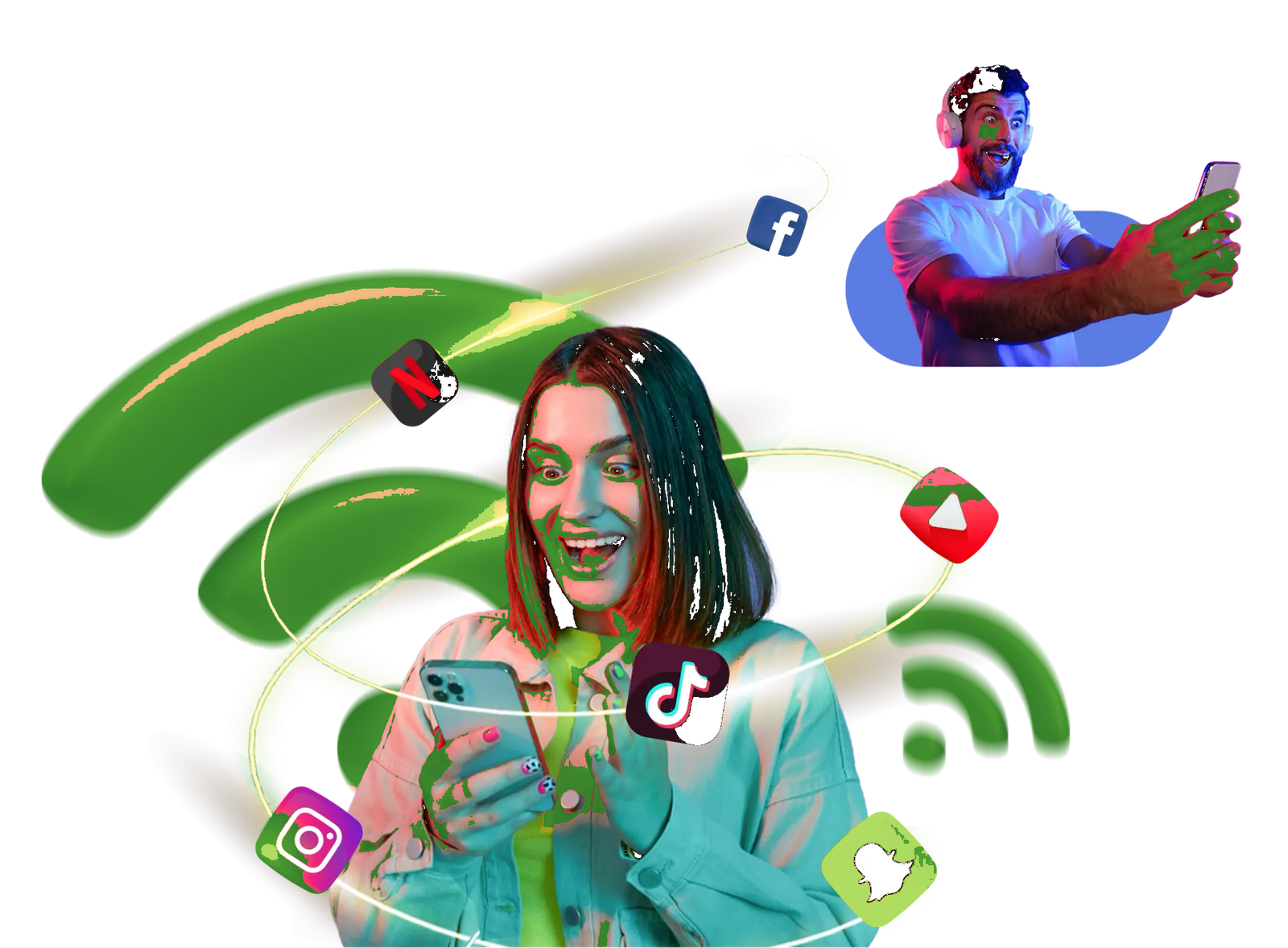 Sanctel social connectivity visual
