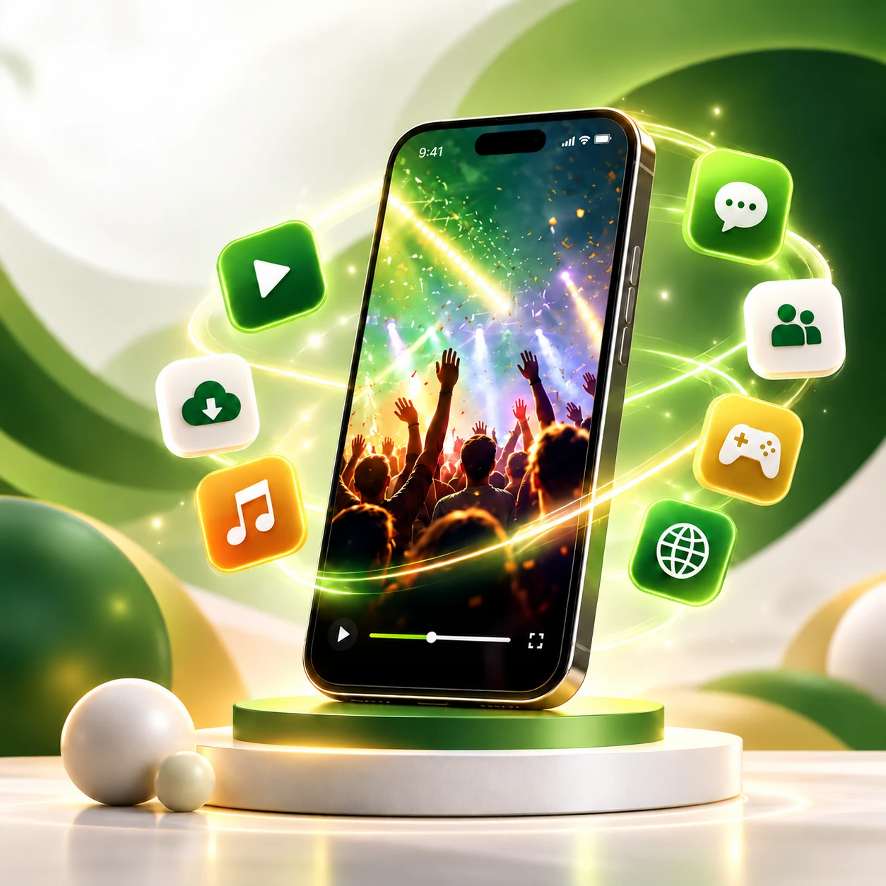 Connected entertainment on Sanctel